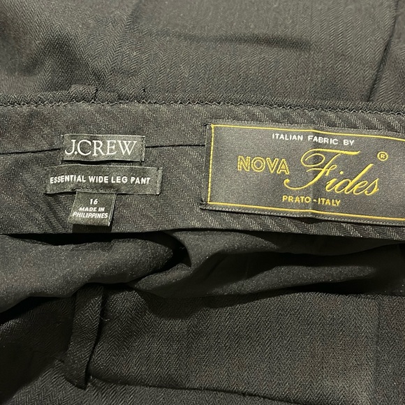 J.Crew NWOT wide leg essential trouser pants with pockets, Italian fabric - Picture 3 of 4